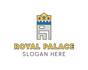 Palace - Royal Castle Crown logo design