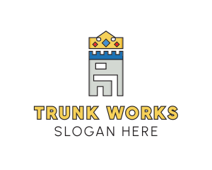 Trunk - Royal Castle Crown logo design