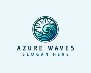 Swirling Water Waves logo design