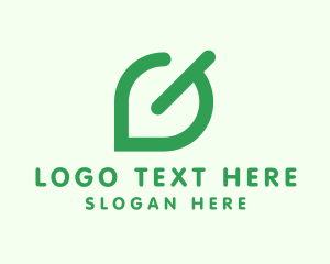 Crops - Green Leaf Letter G logo design
