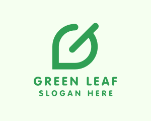 Green Leaf Letter G logo design