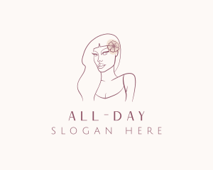 Skincare - Flower Woman Stylist logo design