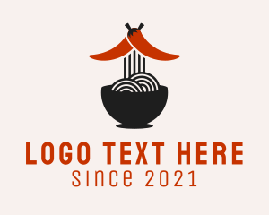 Asian - Hot Pepper Ramen logo design