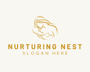 Mother Baby Maternity Parenting logo design