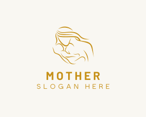 Mother Baby Maternity Parenting logo design