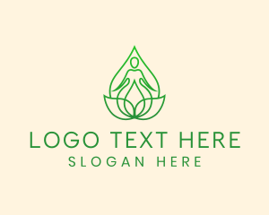 Vegan - Zen Meditation Spa logo design