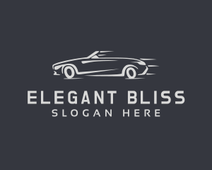 Supercar - Gray Sports Car logo design