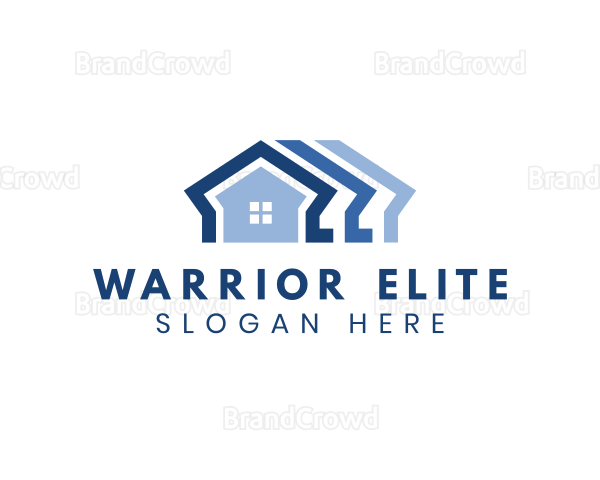 House Roofing Contractor Logo