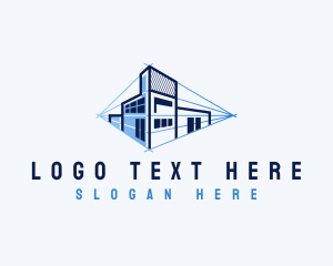 Construction - Construction Architect Blueprint logo design