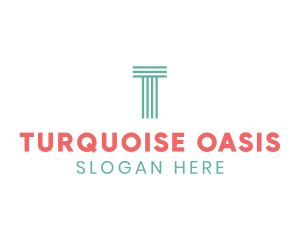 Turquoise - Kiddie Daycare Stripe logo design
