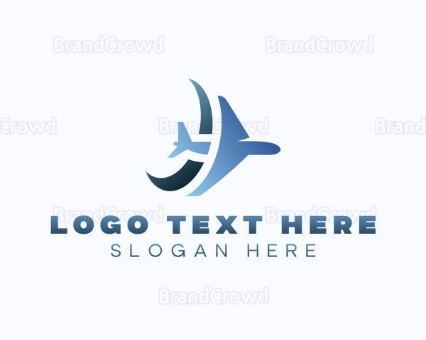 Logistics Plane Forwarding Logo