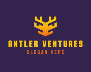 Digital Tech Antler logo design