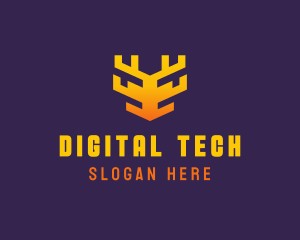 Digital - Digital Tech Antler logo design