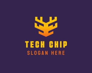 Digital Tech Antler logo design