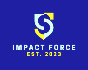 Influence - Gaming Shield Letter S logo design