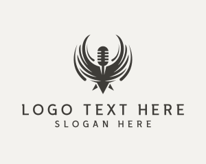 Vlog - Podcast Wings Radio logo design