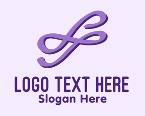Lace - Double Infinity Symbol logo design