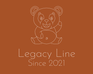 Chubby Panda Line logo design