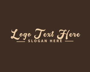 Retro - Script Brand Business logo design