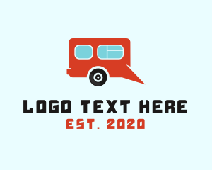 Speak - Camping Van  Chat logo design