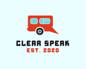 Speak - Camping Van  Chat logo design