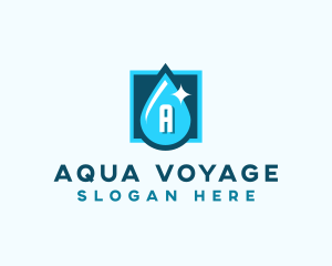 Aqua Water Droplet logo design