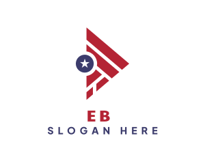 United States - Triangle Star USA logo design