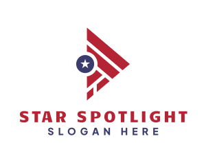 Triangle Star USA logo design