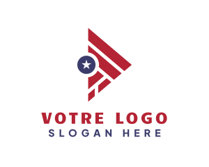 Star - Triangle Star USA logo design
