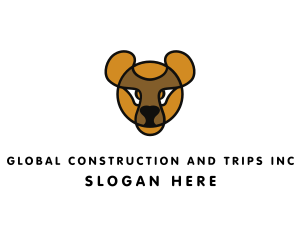 Bear - Teddy Bear Outline logo design