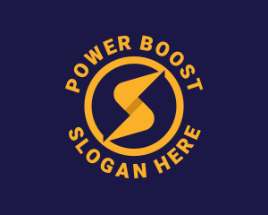 Power Lightning Bolt logo design