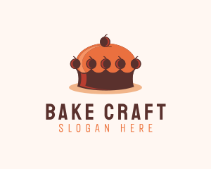 Crown Muffin Pastry logo design