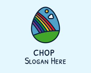 Nursery Rainbow Egg Logo