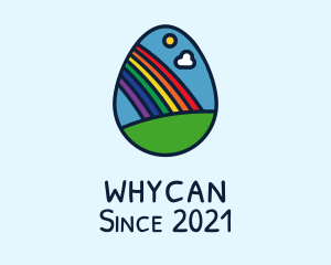 Daycare Center - Nursery Rainbow Egg logo design
