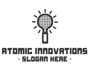 Light Bulb Racket logo design