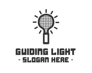 Light Bulb Racket logo design