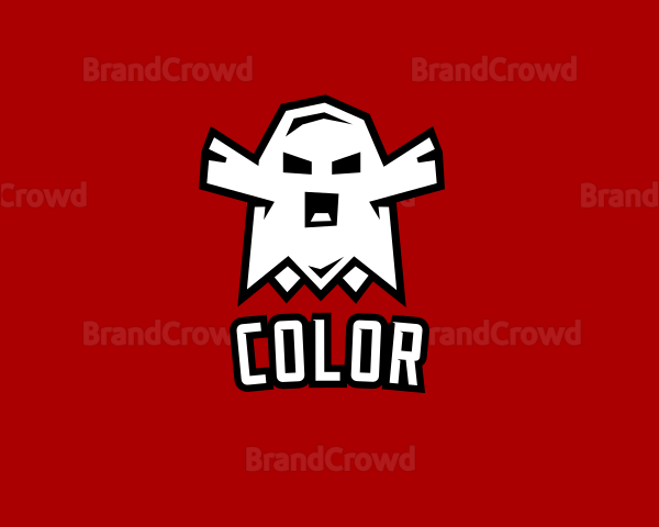 Ghost Ghoul Halloween Logo