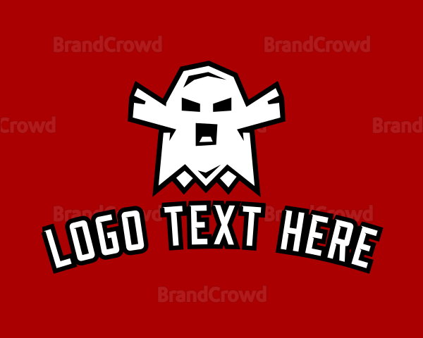 Ghost Ghoul Halloween Logo