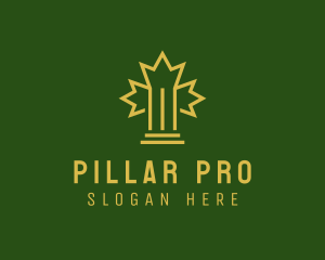 Maple Leaf Pillar  logo design