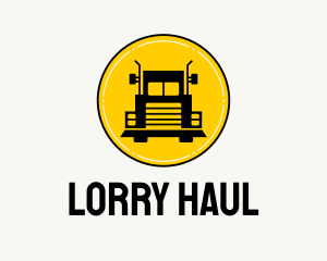 Lorry - Trailer Truck Transportation logo design