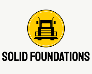 Freight - Trailer Truck Transportation logo design