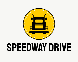 Driver - Trailer Truck Transportation logo design