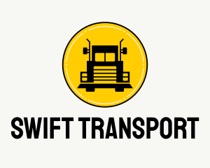 Trailer Truck Transportation  logo design