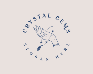 Hand Crystal Bracelet logo design