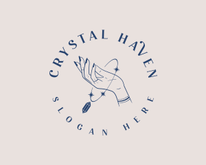 Hand Crystal Bracelet logo design