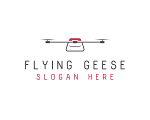 Technology Flying Drone logo design