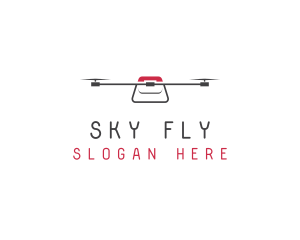 Technology Flying Drone logo design