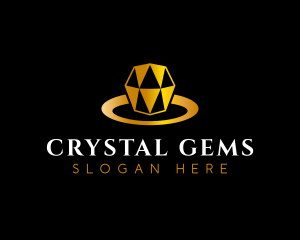 Gold Diamond Ring logo design