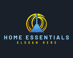 Household - Clean Sanitation Housekeeping logo design