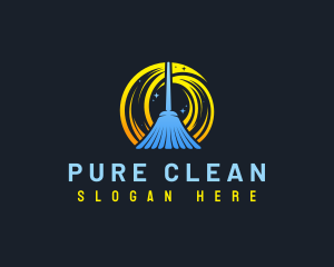 Clean Sanitation Housekeeping logo design